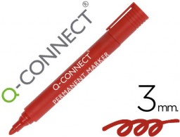 Rotulador Q-Connect tinta roja punta redonda
